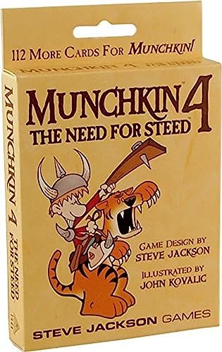 Steve Jackson Games , Munchkin 4: The Need for Steed, Board Game, Ages 10+, 3-6 Players, 90 Minutes Playing Time von Steve Jackson Games
