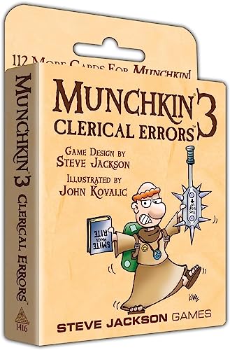 Steve Jackson Games 1416 - Munchkin 3: Clerical Errors (englische Ausgabe) von Steve Jackson Games