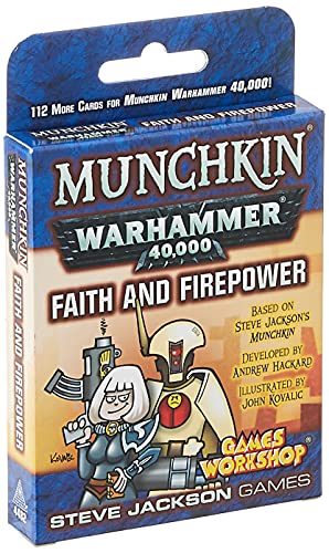 Steve Jackson Games 4482 - Munchkin Warhammer 40k: Faith and Firepower von Steve Jackson Games