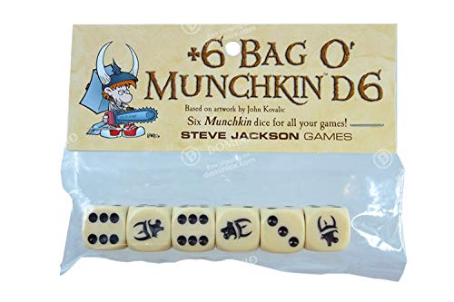 Steve Jackson Games 5514 - +6 Bag O'Munchkin D6 von Steve Jackson Games