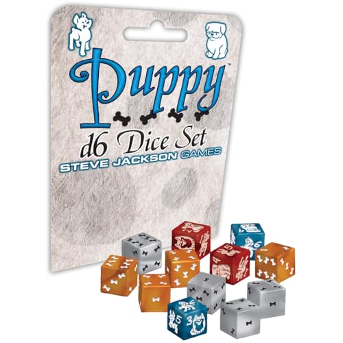 Steve Jackson Games 5910 - Puppy D6 Dice Set (12) von Steve Jackson Games