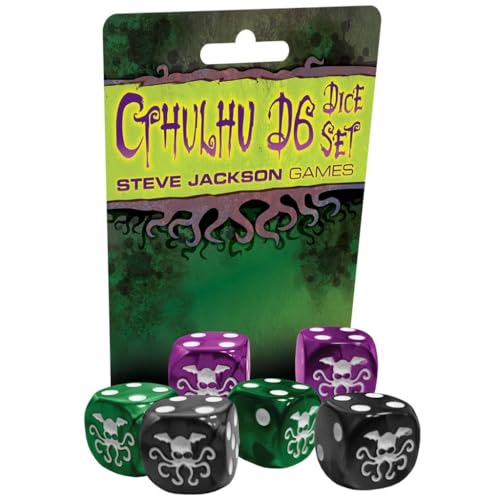Steve Jackson Games 5927 - Cthulhu D6 Dice Set (6) von Steve Jackson Games