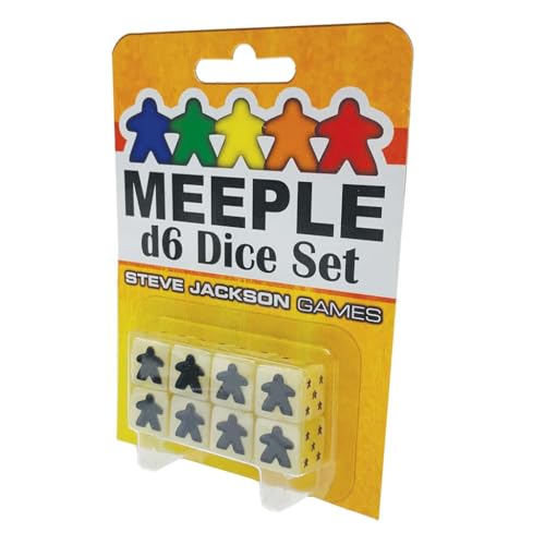Steve Jackson Games 5940F - Meeple D6 Dice Set (White) von Steve Jackson Games