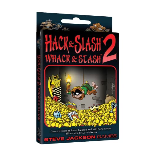 Steve Jackson Games | Hack & Slash 2: Whack & Stash Expansion Pack | Strategy Card Game Expansion | Requires Original Hack & Slash to Play | Fun for 1 to 5 Players | Ages 12 and Up | English Steve Jackson Games | Hack & Slash 2: Whack & Stash Expansion Pack | Strategy Card Game Expansion | Requires Original Hack & Slash to Play | Fun for 1 to 5 Players | Ages 12 and Up | English von Steve Jackson Games