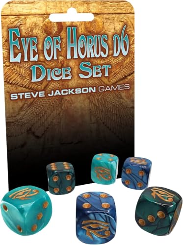 Steve Jackson Games SJG59005 - Eye of Horus D6 Dice Set(6) von Steve Jackson Games