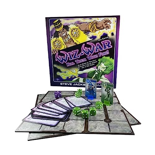 Steve Jackson Games | Wiz-War | The Spell-Slinging Fast-Paced Card and Board Game for 2 to 6 Players | Ages 14 and Up | English Steve Jackson Games | Wiz-War | The Spell-Slinging Fast-Paced Card and Board Game for 2 to 6 Players | Ages 14 and Up | English von Steve Jackson Games