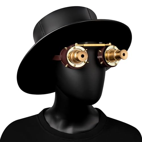 Stgbcst Punk-Brille Gothic Stil Brille Vintage Stil Steampunk Partybrille Party Wacky Sonnenbrille Requisiten-Brille Unisex Brille Party Leuchtbrille Schutzbrille Fahrbrille Stgbcst Punk-Brille Gothic Stil Brille Vintage Stil Steampunk Partybrille Party Wacky Sonnenbrille Requisiten-Brille Unisex Brille Party Leuchtbrille Schutzbrille Fahrbrille von Stgbcst