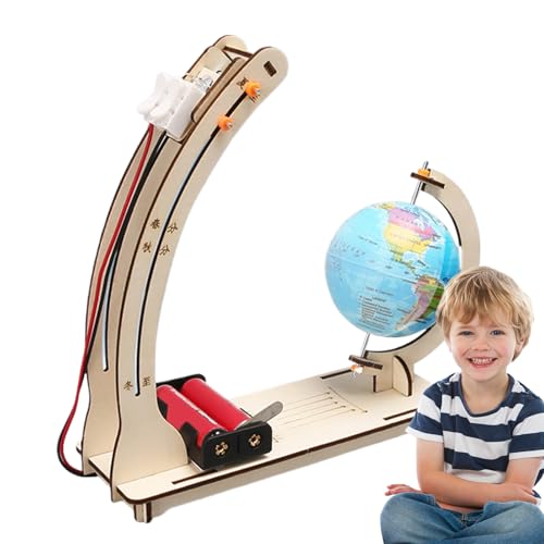 Bildungswissenschaftskits, Kinderbaus Handwerkskits - Holz Satellitenmodellhersteller Set - Handhandwerk Baubaugruppe Projekt Toys Kits für Kinder Kleinkind Teenager Girl Boy von Stibtmr