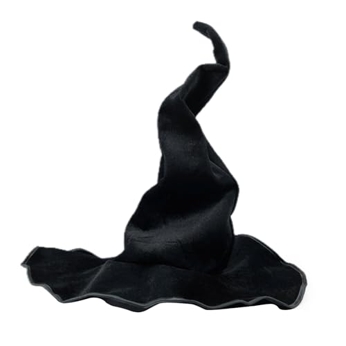 Hexenhut Erwachsene Schwarz Hexenhut Damen Gebogener Spitzer Hexenhut Faltbarer Hexenhut Mit Breiter Krempe Halloween Kostüm Für Damen 56–60cm Hexenhut Erwachsene Schwarz Hexenhut Damen Gebogener Spitzer Hexenhut Faltbarer Hexenhut Mit Breiter Krempe Halloween Kostüm Für Damen 56–60cm von Stibtmr