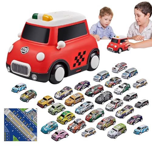 Kleines Auto für Kinder, winzige Autospielzeug - Kleinwagen -Kleinkindspiele,Bildungsspielzeug, Legierungsfahrzeuge interaktiv für -Mädchen -, Goodie Bag Stuffers von Stibtmr