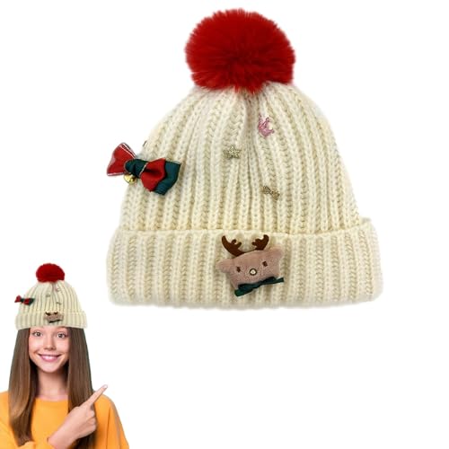Stibtmr Weihnachts-Wintermütze, Weihnachtsstrickmütze,Unisex gestrickte Urlaubsbeanie - Weihnachtsmannmütze, bedruckte Wollmütze, Beanie-Mütze, Häkelmütze für Weihnachten Stibtmr Weihnachts-Wintermütze, Weihnachtsstrickmütze,Unisex gestrickte Urlaubsbeanie - Weihnachtsmannmütze, bedruckte Wollmütze, Beanie-Mütze, Häkelmütze für Weihnachten von Stibtmr