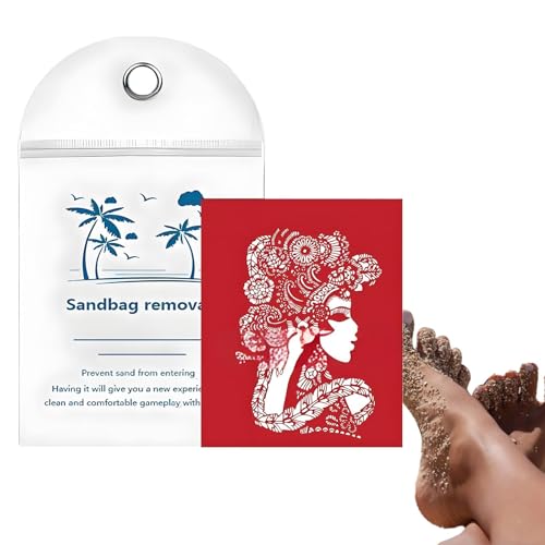 Stibtmr sandentfernerbeutel, Sandschutzsandentferner - Sandentfernerbeutel für | Sommerferien am Meer Cleaner Accessoires Eraser mit natürlichen Zutaten, Rifffreundlich für Frauen Kinder tragbar von Stibtmr