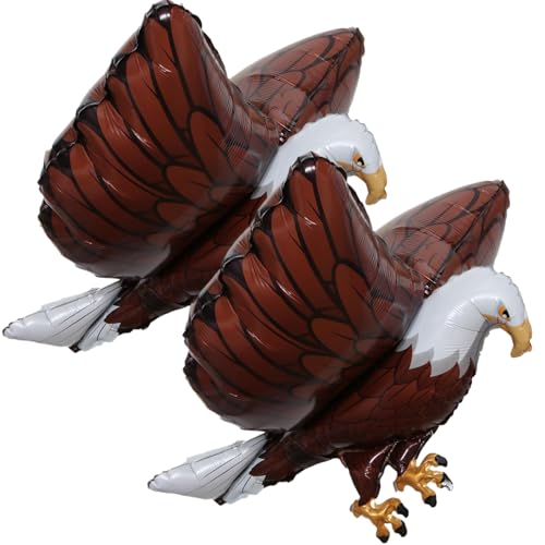Stibzeup 2pcs 4. Juli 3. Juli aufblasbare Adlerballons, 33x27 realistische Vogelballons für Geburtstagsbabyparty -Partyzubehör von Stibzeup