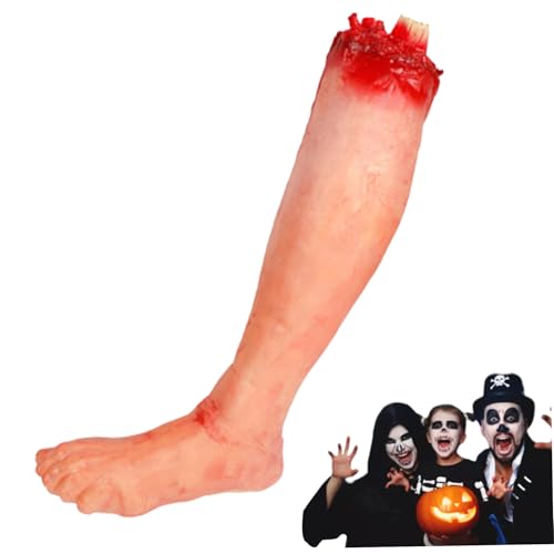 Stibzeup Abgetrennter Bein Halloween Prop Vinyl Realistic Scary Decor Haunted House von Stibzeup