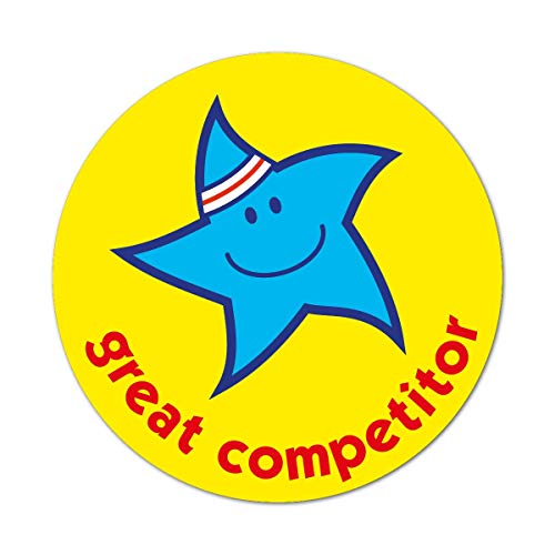 Star – Great Competitor Aufkleber, 38 mm, 75 Stück Star – Great Competitor Aufkleber, 38 mm, 75 Stück von Sticker Factory
