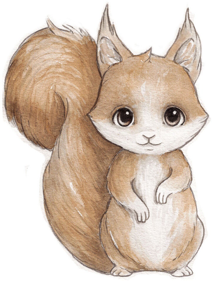 Stickstay Sandy The Squirrel Wandsticker Stickstay Sandy The Squirrel Wandsticker von Stickstay