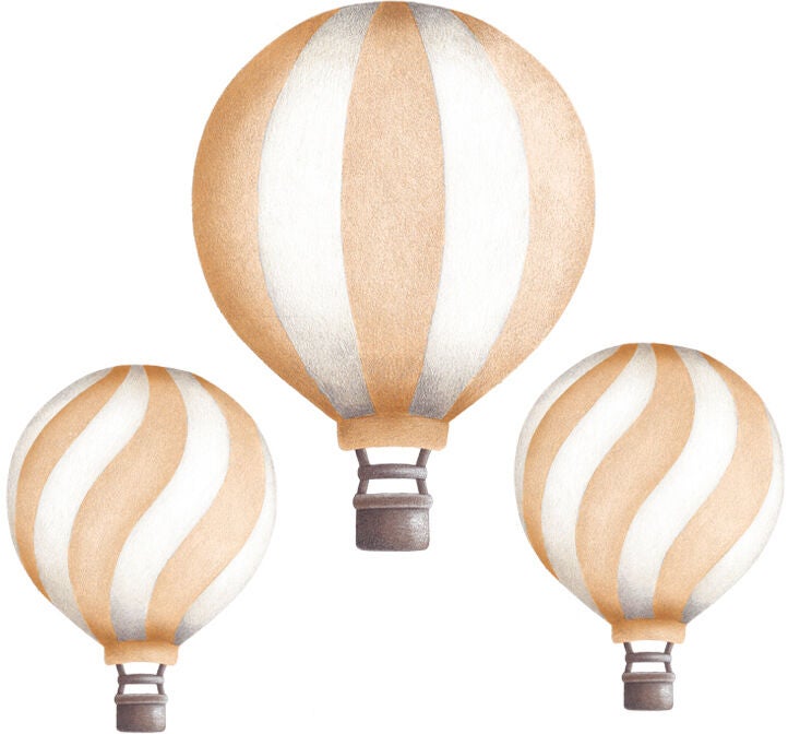 Stickstay Vintage Balloon Set Wandsticker, Peach Stickstay Vintage Balloon Set Wandsticker, Peach von Stickstay