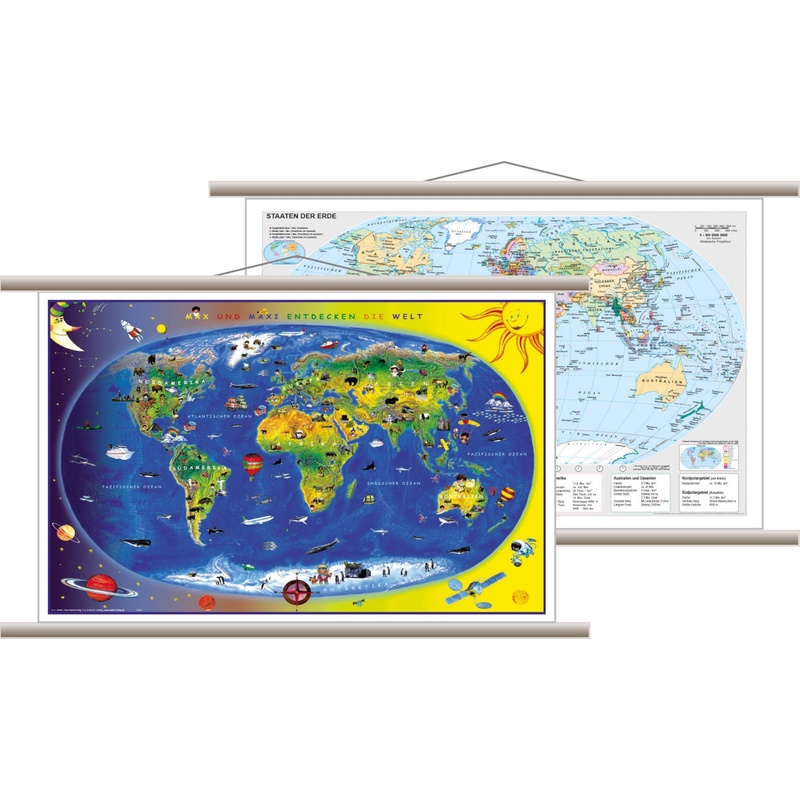 Kinderweltkarte & Staaten der Erde von Stiefel