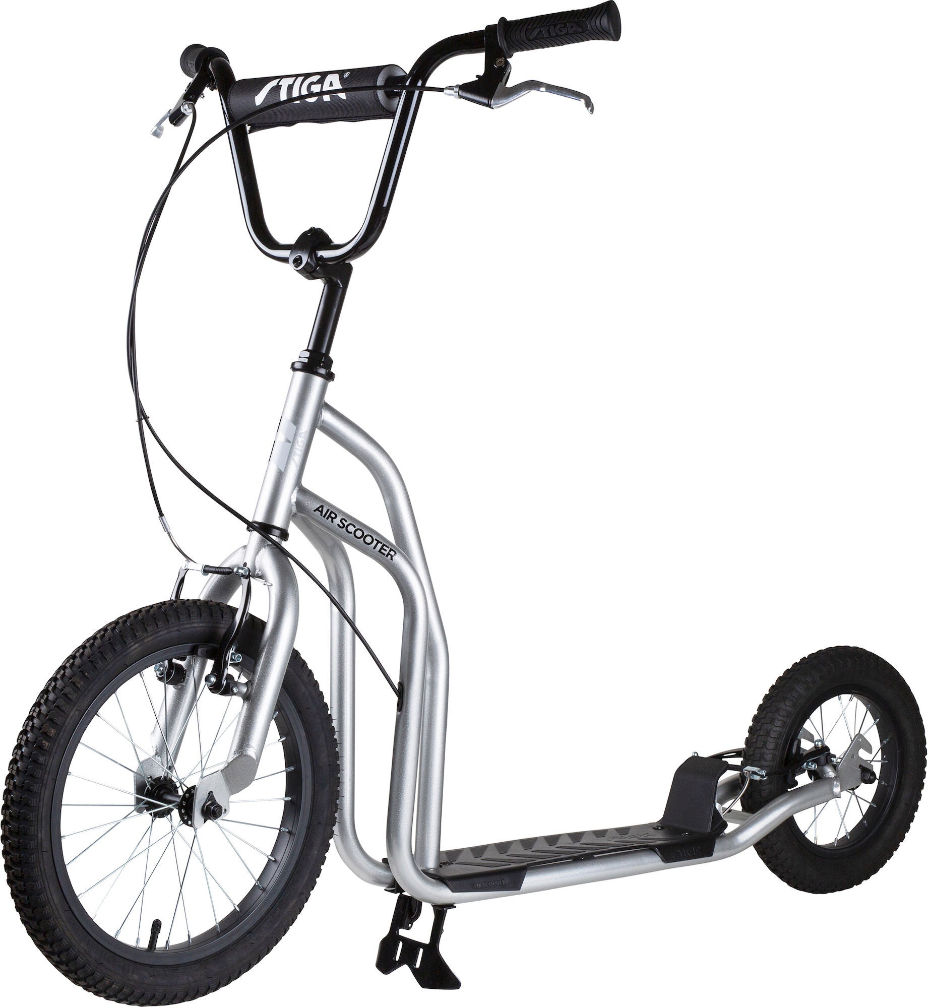 STIGA Air Scooter Tretroller 16 Zoll, Silber STIGA Air Scooter Tretroller 16 Zoll, Silber von STIGA