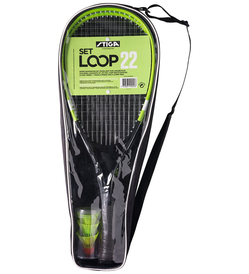 Stiga Badminton Set - Loop 22 Speed - 6 Teile - Schwarz/Grün - Stiga - One Size - Zubehör Stiga Badminton Set - Loop 22 Speed - 6 Teile - Schwarz/Grün - Stiga - One Size - Zubehör von Stiga