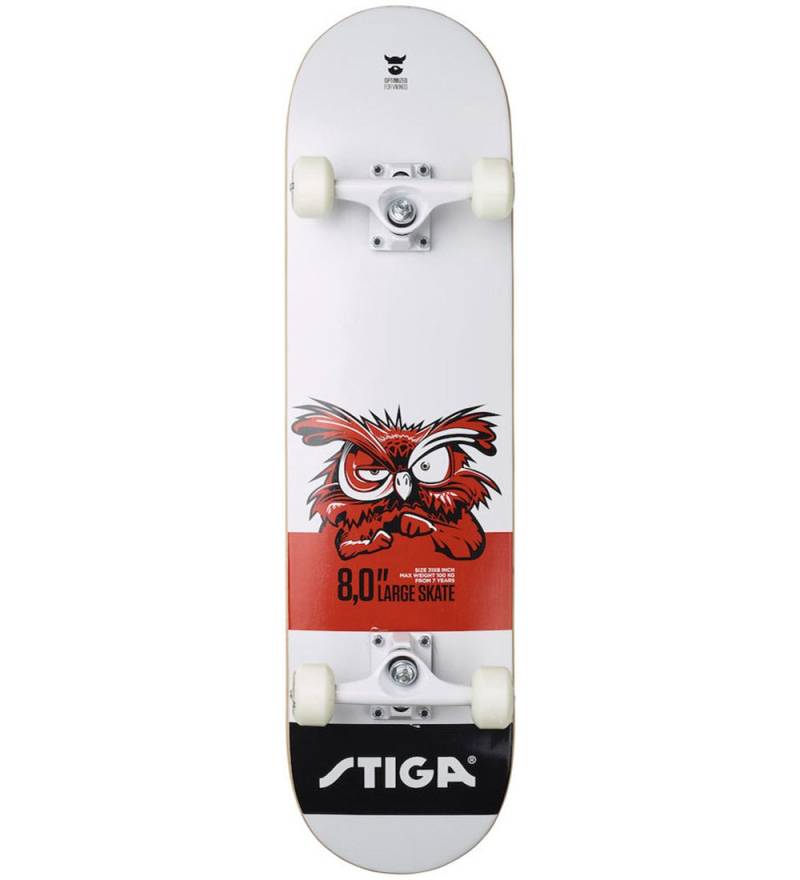 Stiga Skateboard - 8.0 - Weiß m. Eule - Stiga - One Size - Skateboards Stiga Skateboard - 8.0 - Weiß m. Eule - Stiga - One Size - Skateboards von Stiga