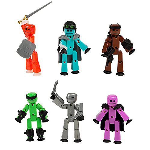 StikBot Zing Off the Grid Pack, Set mit 6 beweglichen Actionfiguren mit Waffen und Zubehör, inklusive Striker, Clint, Pixel, Raptus, Shift und Regalius StikBot Zing Off the Grid Pack, Set mit 6 beweglichen Actionfiguren mit Waffen und Zubehör, inklusive Striker, Clint, Pixel, Raptus, Shift und Regalius von StikBot