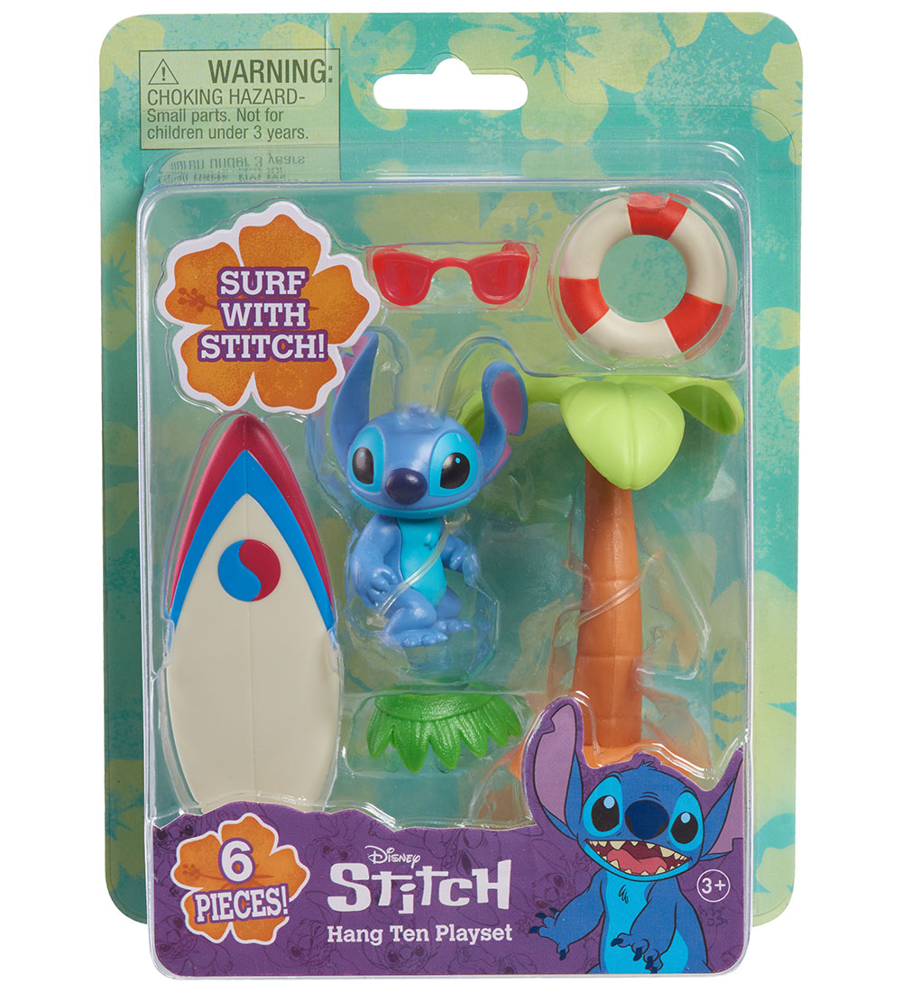 Disney Stitch Spielset - 6 Teile - Hang Zehn - Stitch - One Size - Spielzeugfiguren Disney Stitch Spielset - 6 Teile - Hang Zehn - Stitch - One Size - Spielzeugfiguren von Stitch
