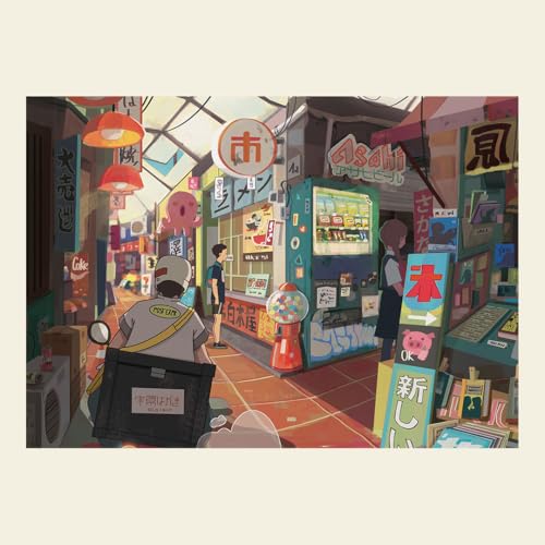 Puzzle 1000 Teile Die Küche von Osaka – Valentart | Japanisches Puzzle im Anime-Stil | Traditioneller Markt von Osaka | Puzzle für Erwachsene und Sammler | Made in Italy | StoPuzzle von StoPuzzle