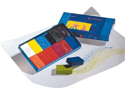 STOCKMAR Stockmar Bienenwachsmalstifte, Set mit 12 Blöcken im Karton von Stockmar
