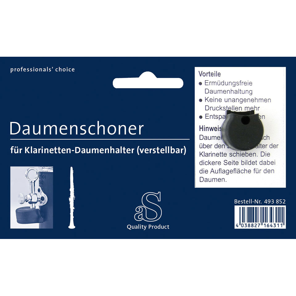 Stölzel Thumb Rest Cushion for Clarinet, Big Daumenhalter Stölzel Thumb Rest Cushion for Clarinet, Big Daumenhalter von Stölzel
