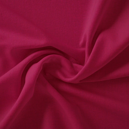 Swan Solid Baumwoll-Leinwand Stoff 150 cm 446 Burgunderrot - 50 cm von Stoffabrics