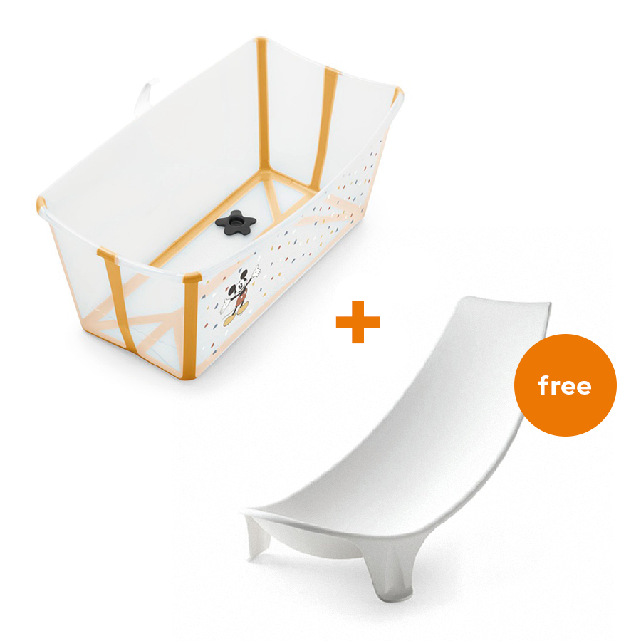 STOKKE® Babywanne Flexi Bath® Disney Mickey Celebration + gratis Badewanneneinsatz von Stokke