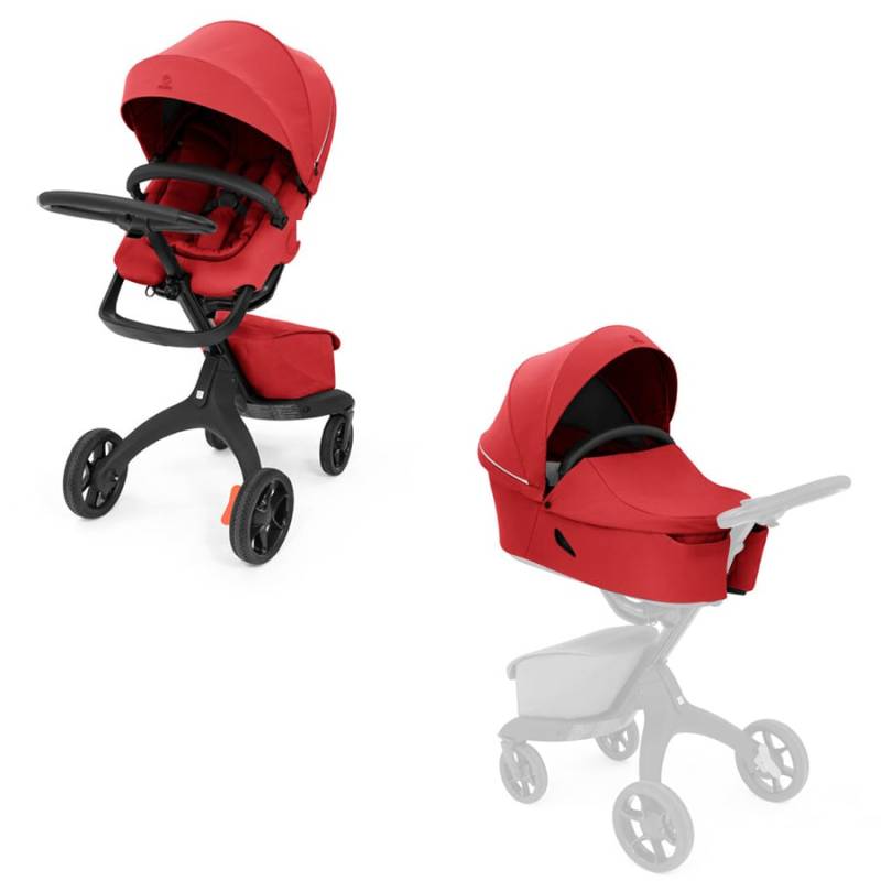 STOKKE® Kinderwagen Xplory® X inklusive Tragewanne Ruby Red von Stokke