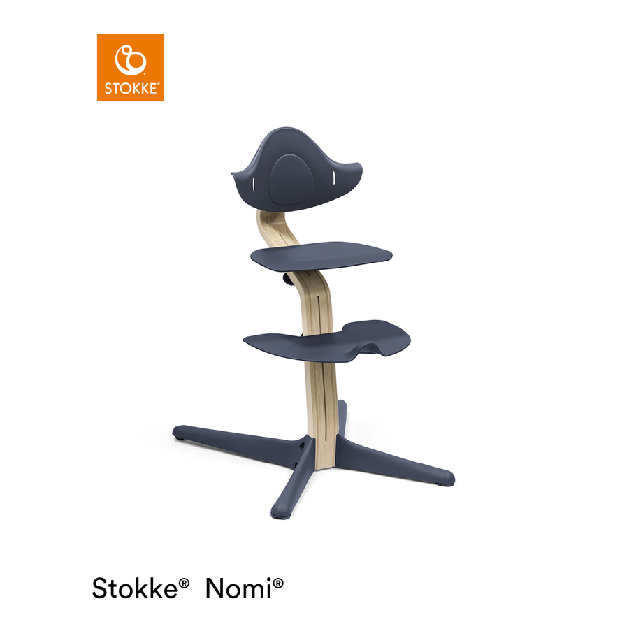 STOKKE® Nomi® Hochstuhl Buche natur / navy von Stokke