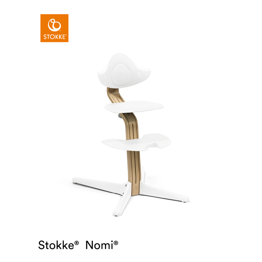 STOKKE® Nomi® Hochstuhl Eiche / weiß von Stokke