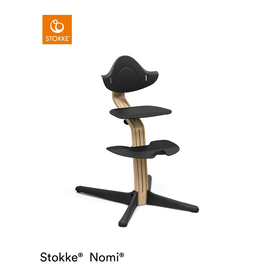 STOKKE® Nomi® Hochstuhl Eiche natur / schwarz von Stokke
