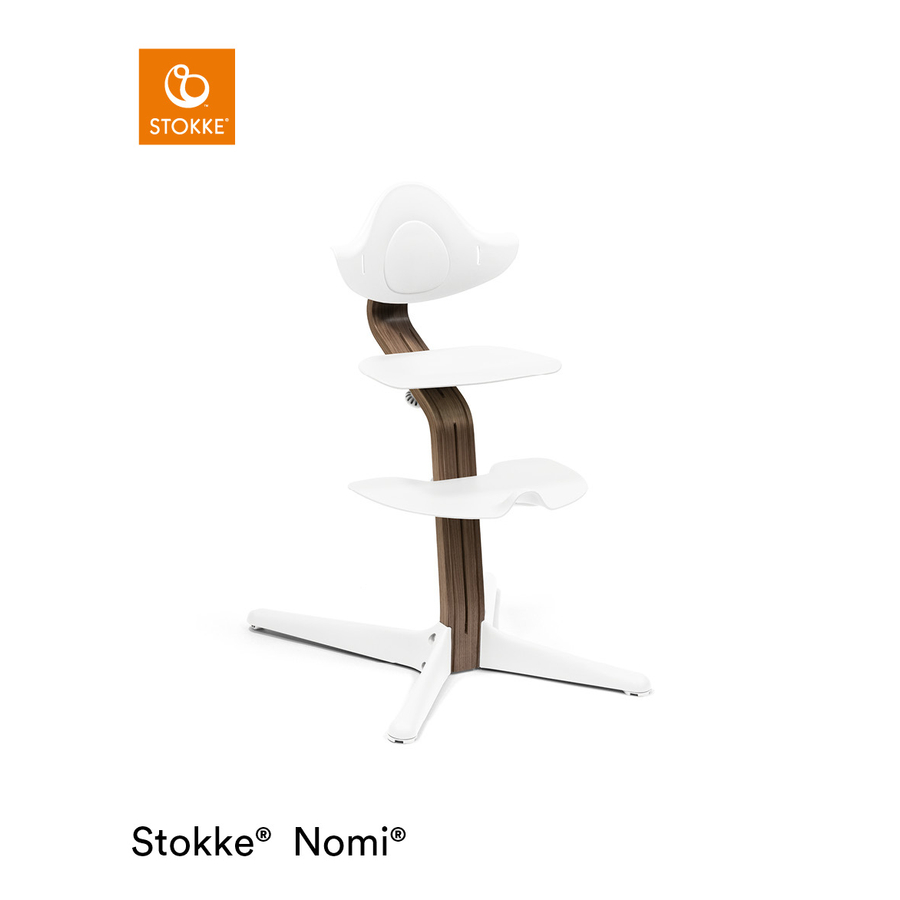 STOKKE® Nomi® Hochstuhl Walnuss / weiß von Stokke