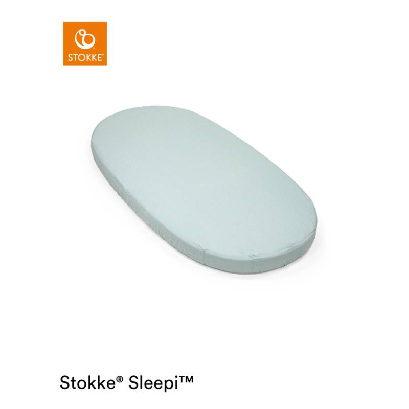 STOKKE® Sleepi™ Kinderbett Spannbettlaken V3 Dots Sage von Stokke