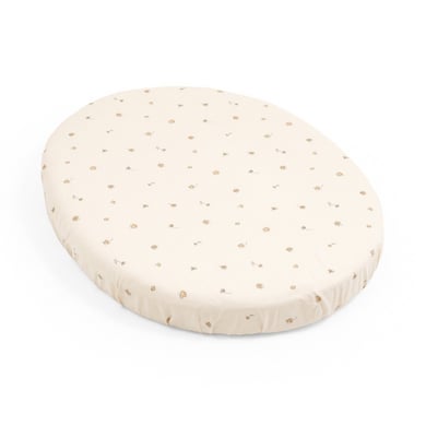 STOKKE® Sleepi™ Mini Spannbettlaken V3 Flower Ecru OCS von Stokke