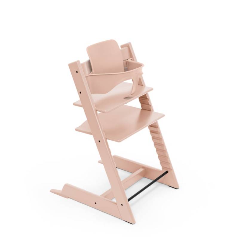 STOKKE® Tripp Trapp® Hochstuhl Buche Serene Pink inkl. Baby Set V2 Serene Pink von Stokke