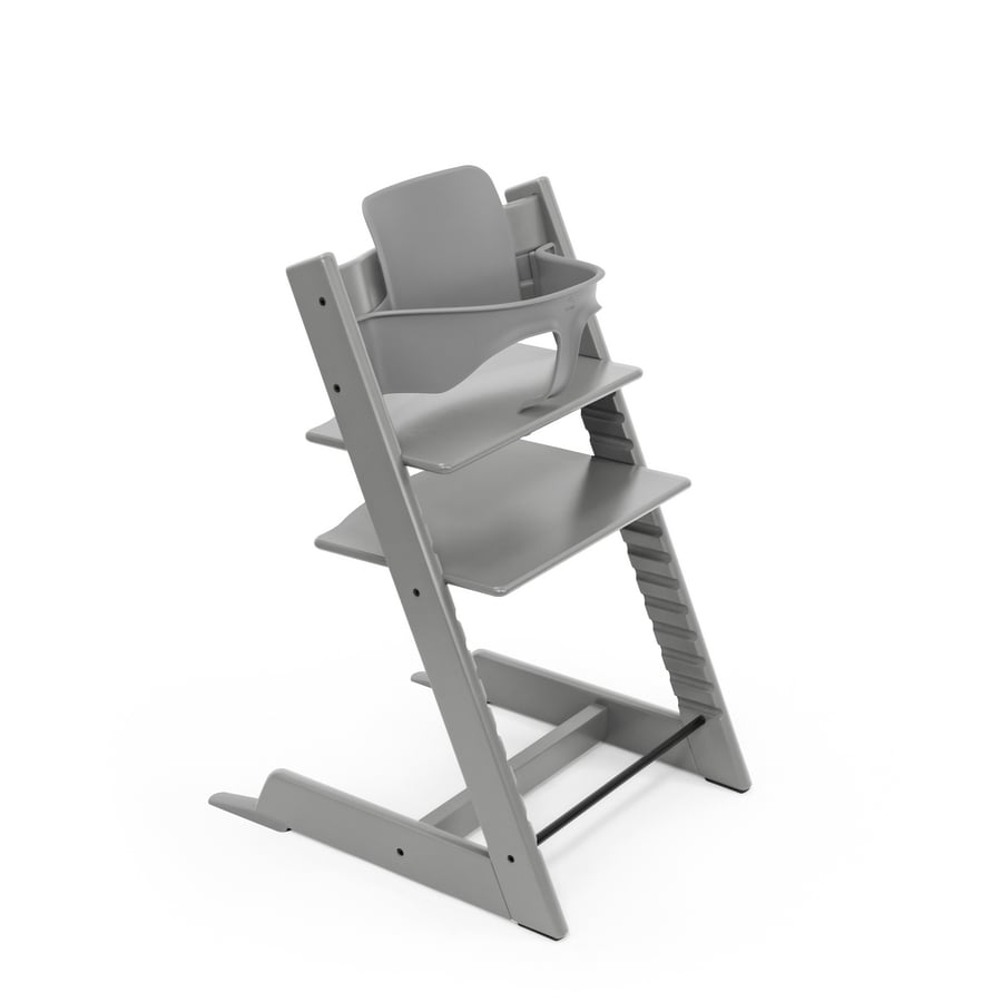 STOKKE® Tripp Trapp® Hochstuhl Buche Storm Grey inkl. Baby Set V2 Storm Grey von Stokke