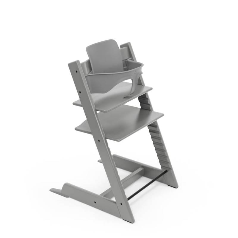 STOKKE® Tripp Trapp® Hochstuhl Buche Storm Grey inkl. Baby Set V2 Storm Grey von Stokke