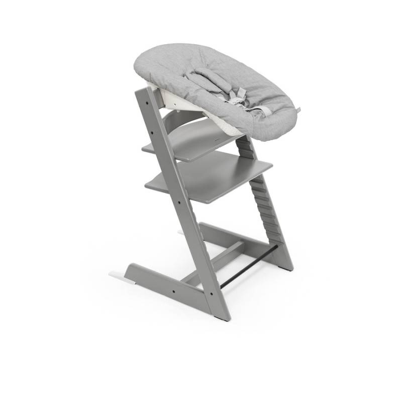 STOKKE® Tripp Trapp® Hochstuhl Buche Storm inkl. Newborn Set™ Grey von Stokke
