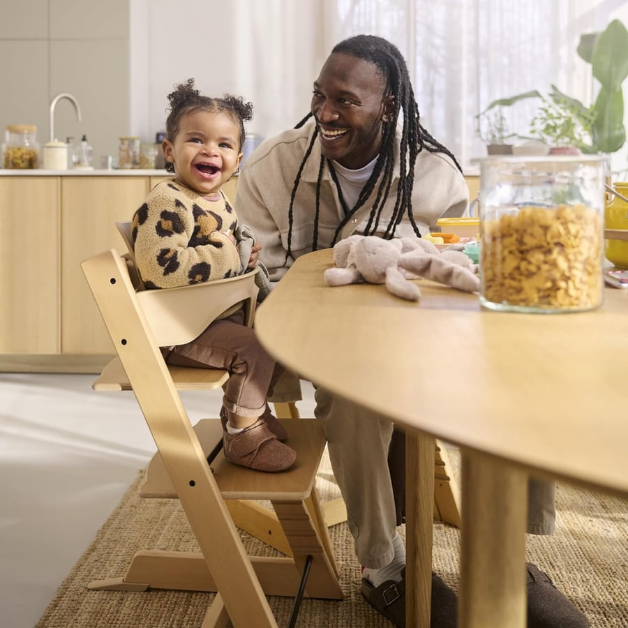 STOKKE® Tripp Trapp® Hochstuhl Oak natur + Baby Set V2 natur von Stokke