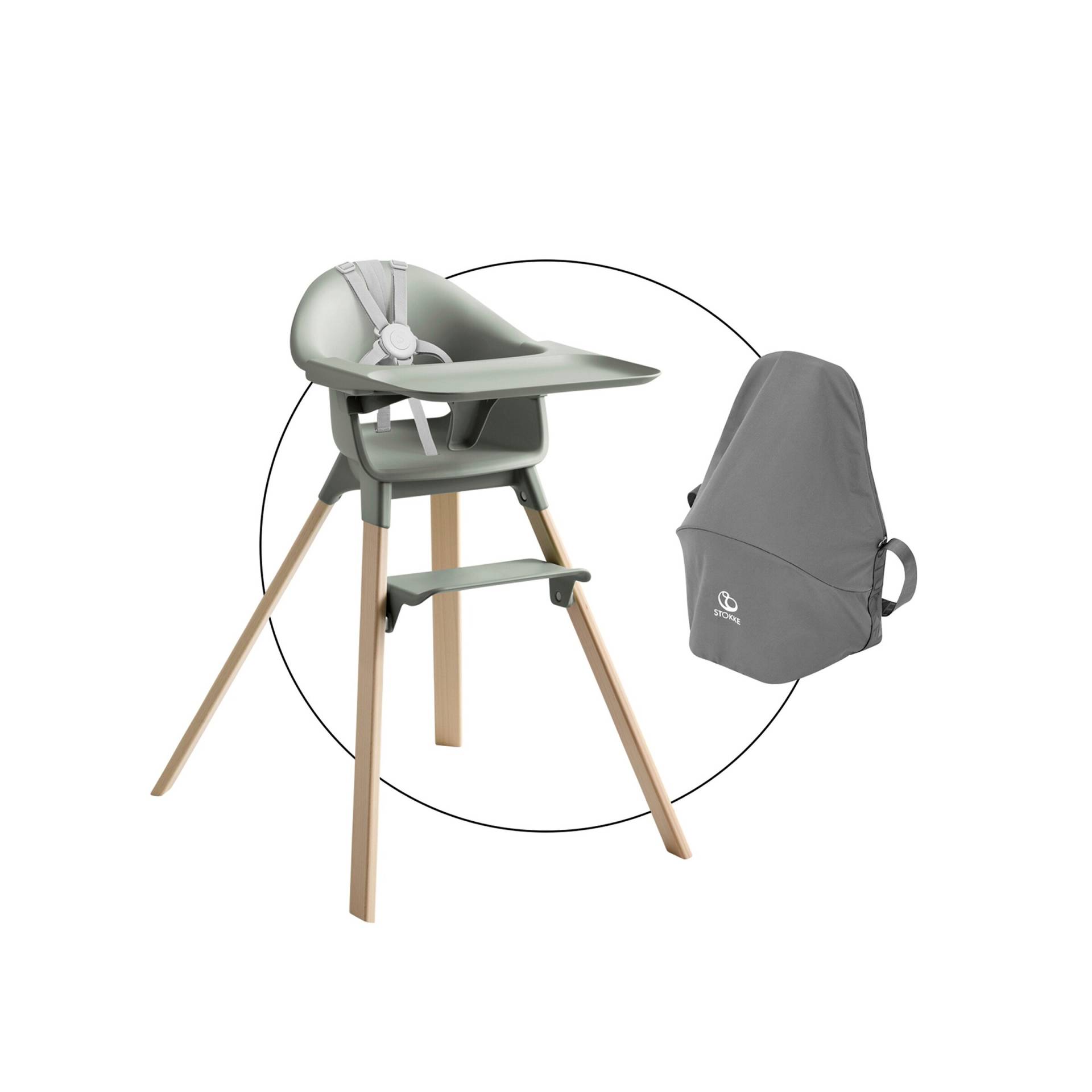 Stokke® Clikk™ Bundle Hochstuhl Clikk inkl. Travel Bag von Stokke