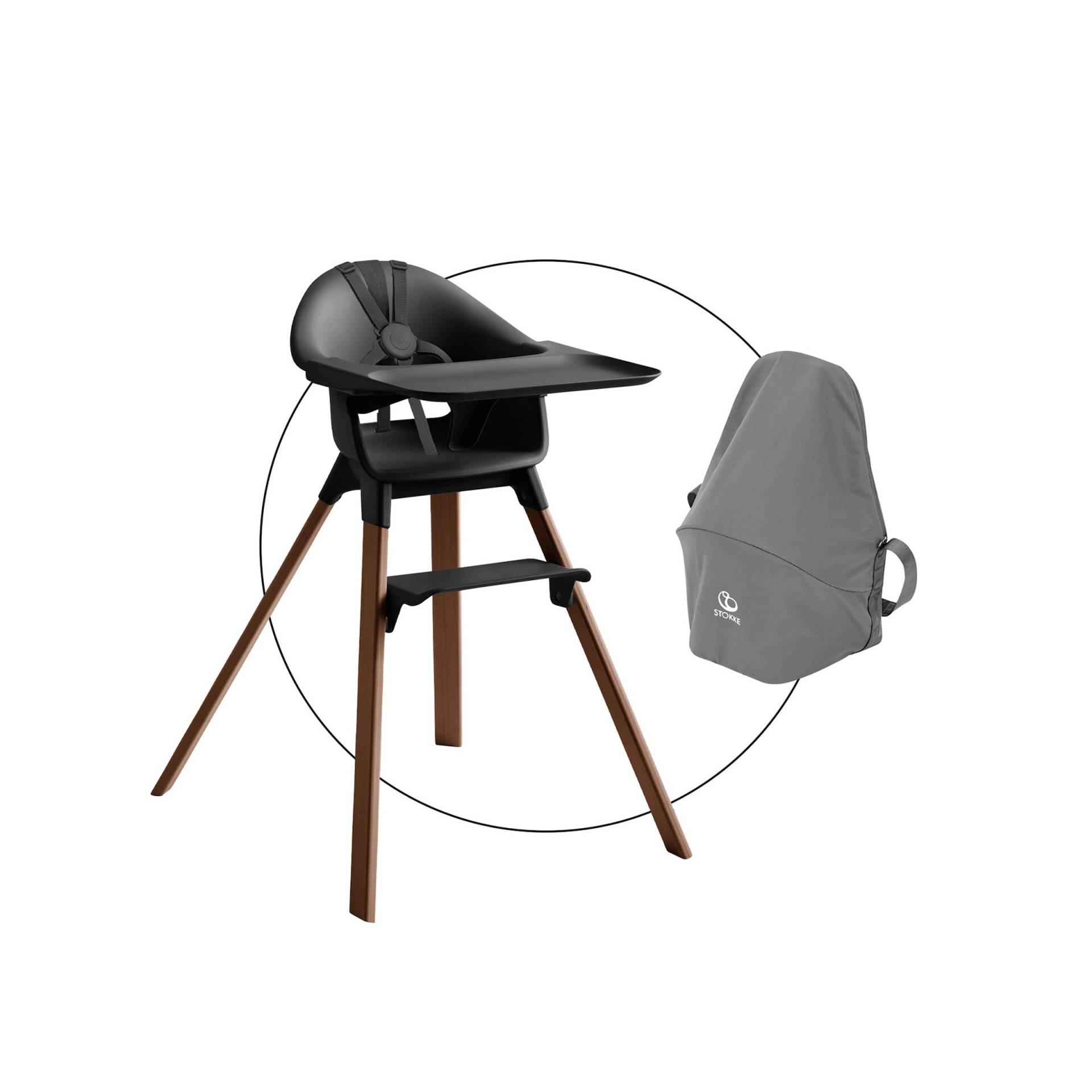 Stokke® Clikk™ Bundle Hochstuhl Clikk inkl. Travel Bag von Stokke