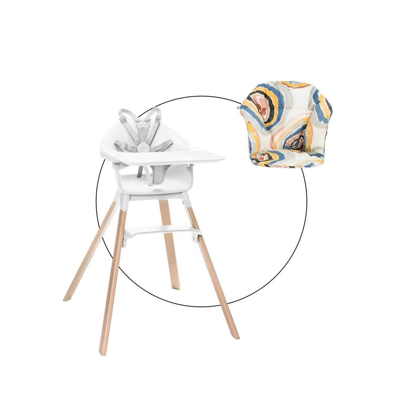 Stokke® Clikk™ Hochstuhl Bundle inkl. Sitzkissen von Stokke