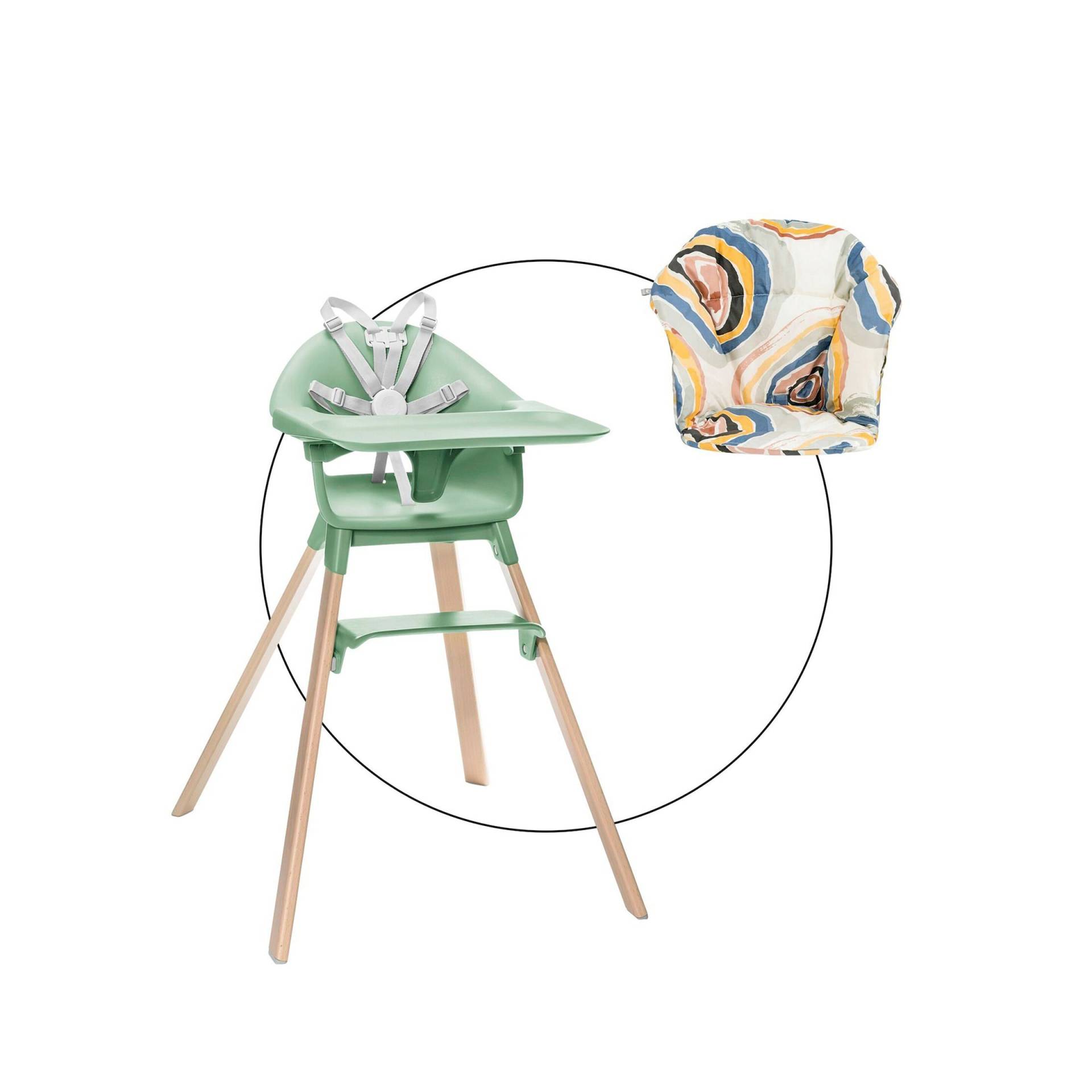 Stokke® Clikk™ Hochstuhl Bundle inkl. Sitzkissen von Stokke