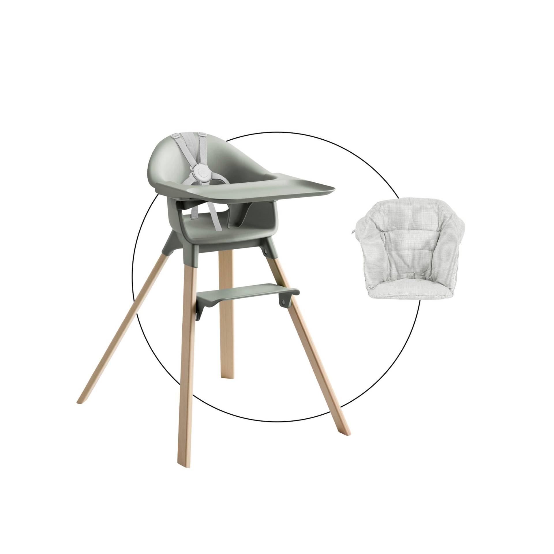 Stokke® Clikk™ Hochstuhl Bundle inkl. Sitzkissen von Stokke