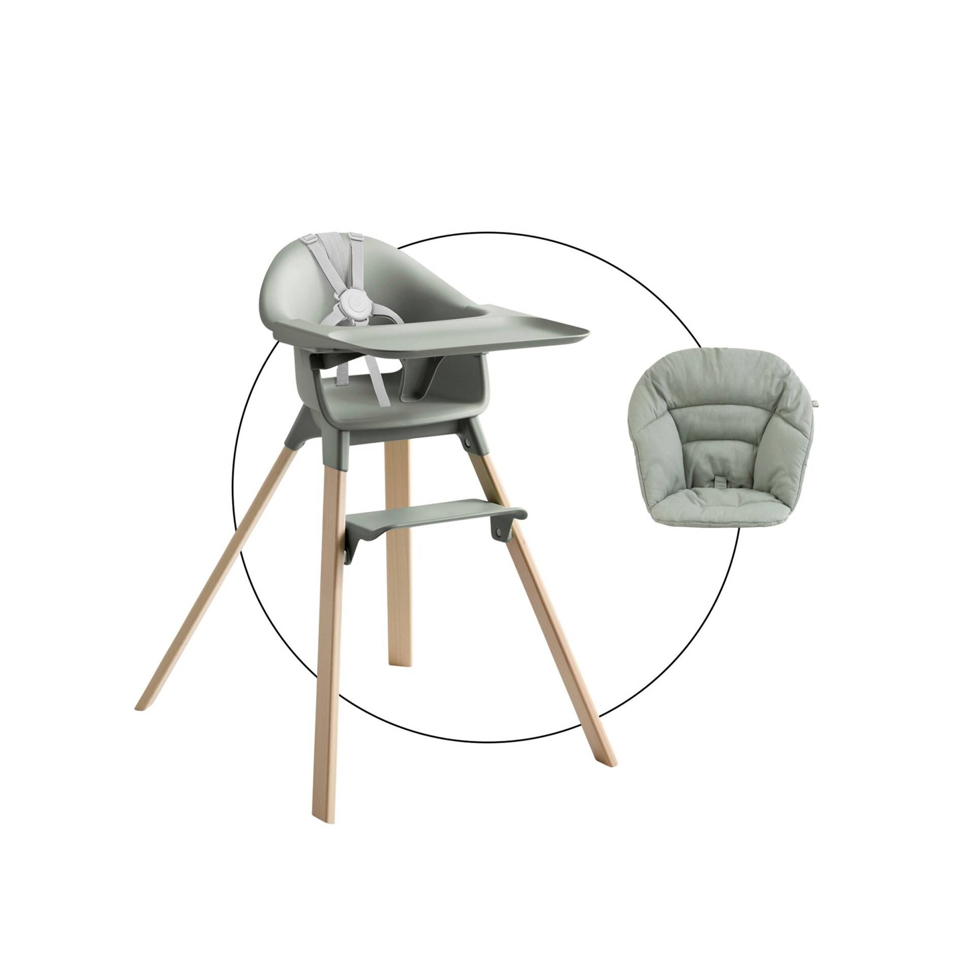 Stokke® Clikk™ Hochstuhl Bundle inkl. Sitzkissen von Stokke